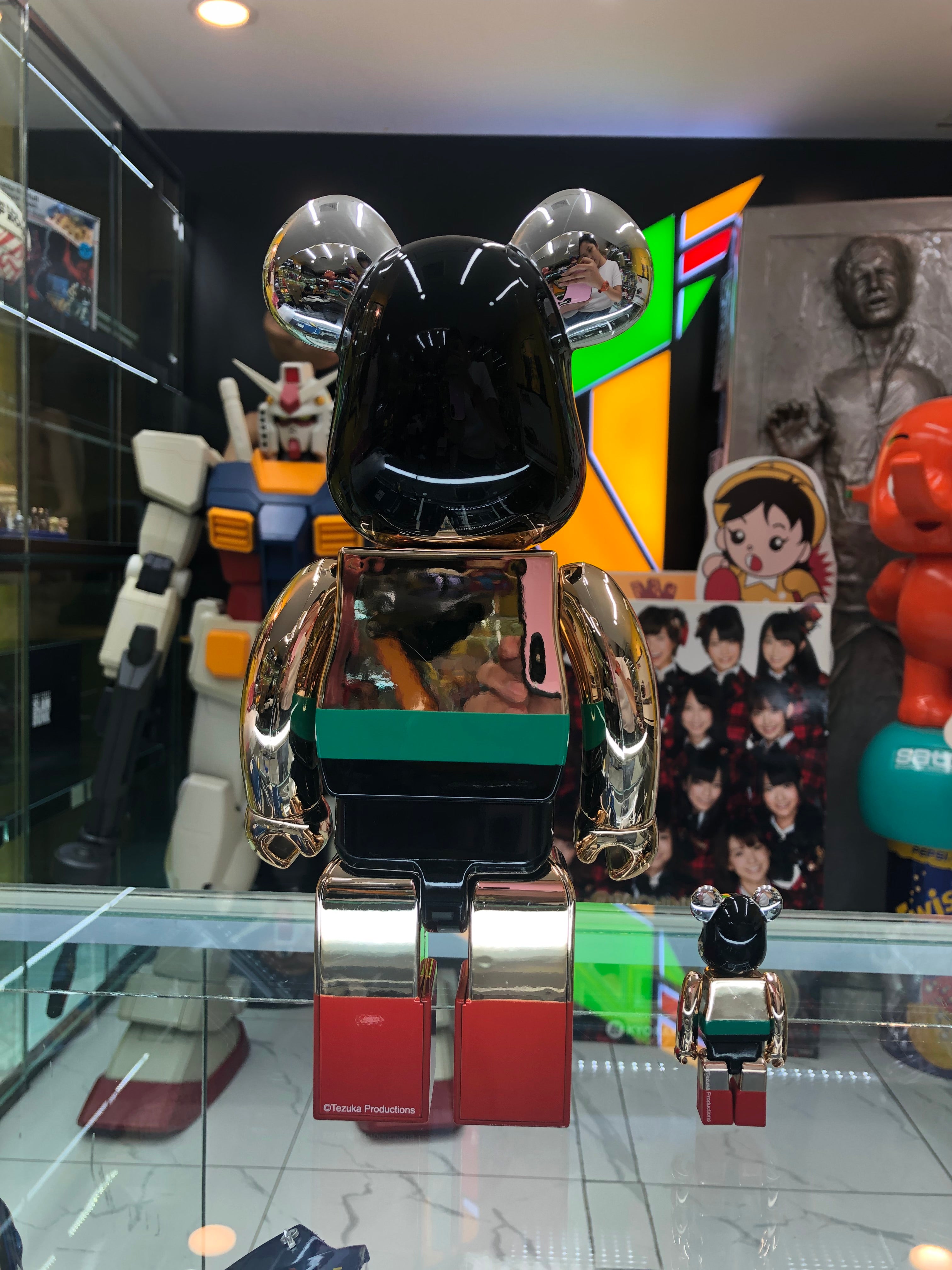 Astro Boy Chrome Version 100% and 400% Bearbrick World Wide Tour 3