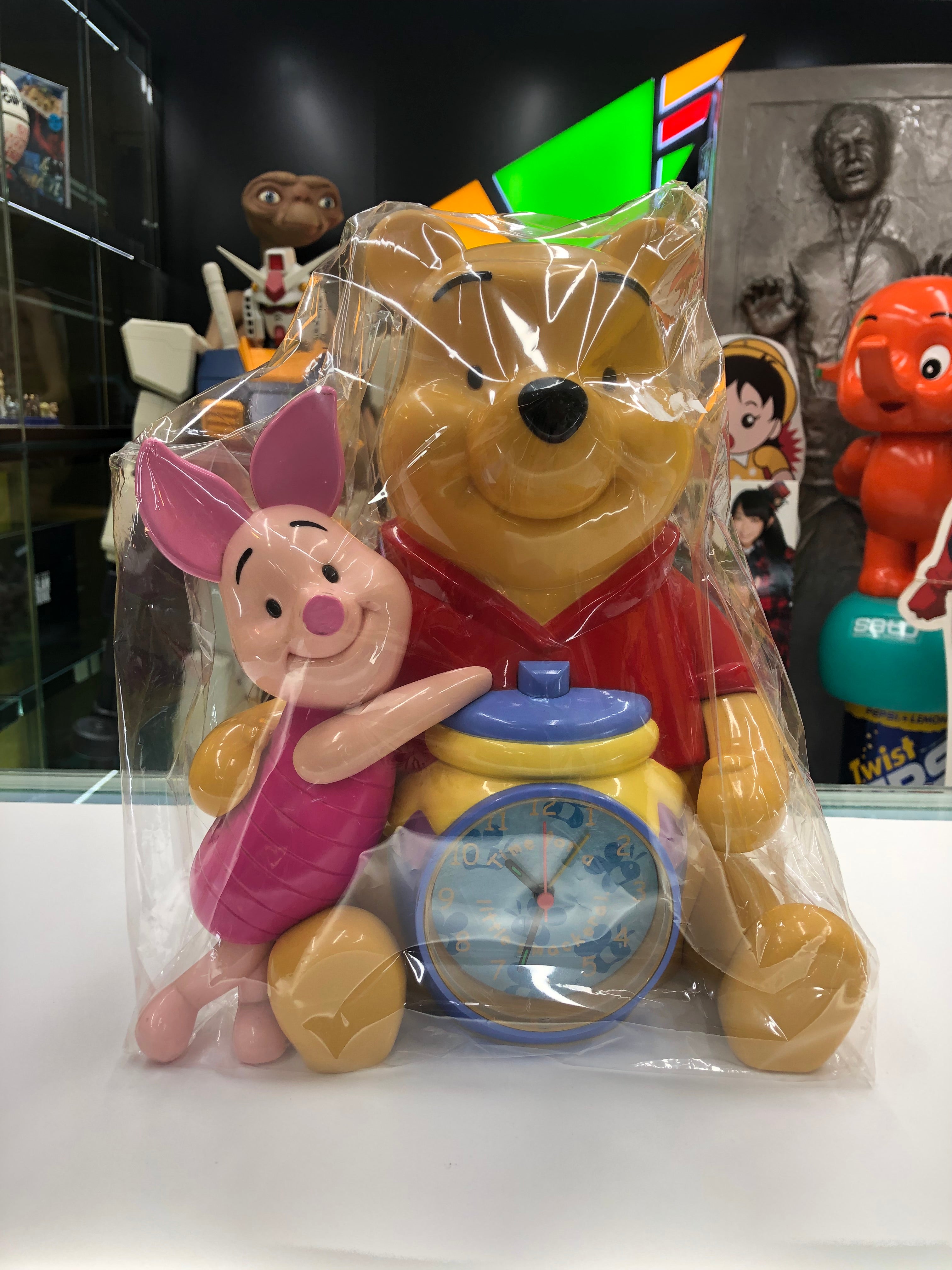 Winnie the Pooh with Piglet Time for a Little Mackeral Musical Coin Bank and Alarm Clock Disney