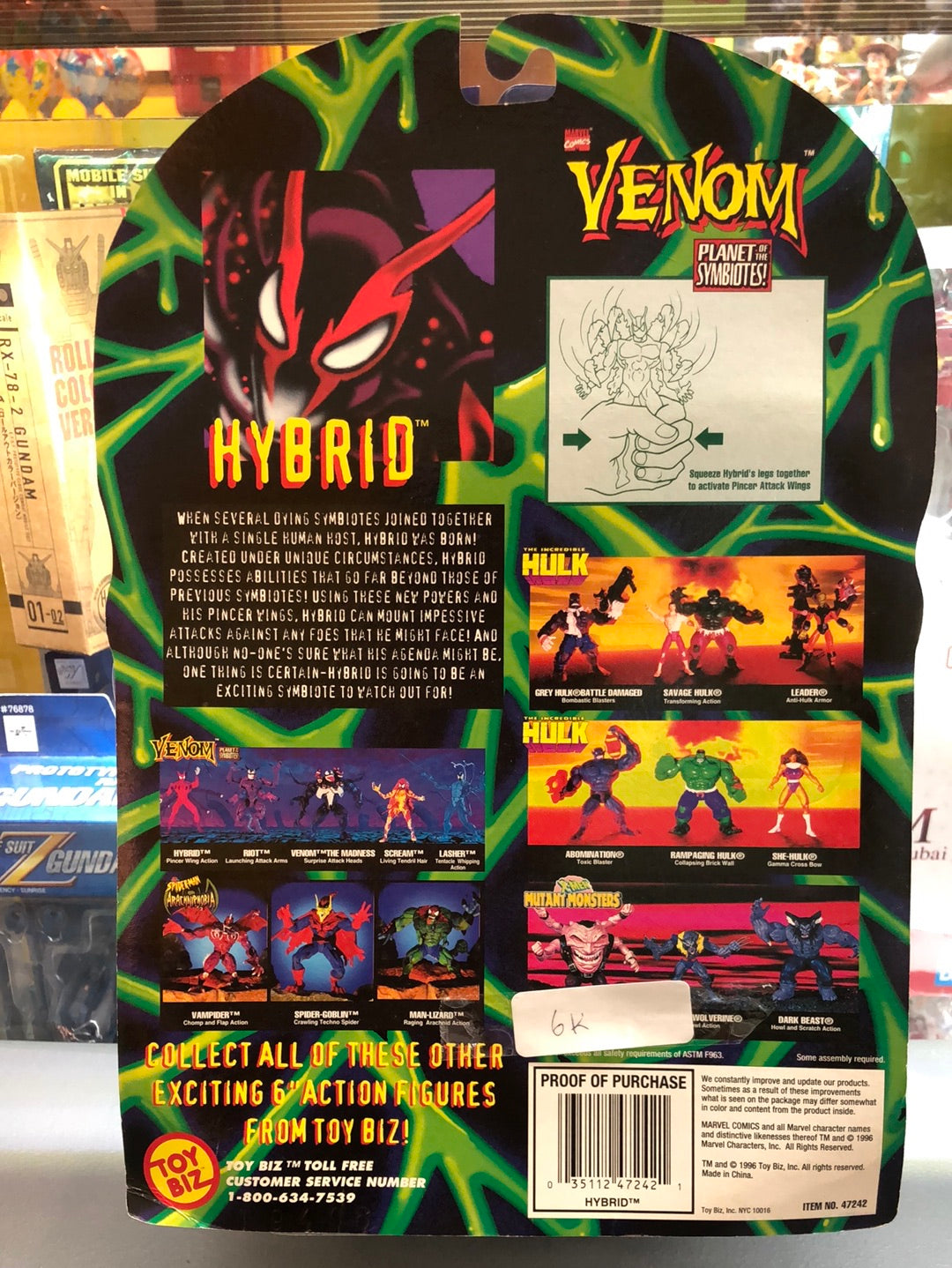 Marvel Vemon Hybrid Pincer Wing Action ‘Includes symbiotic wall-crawler’