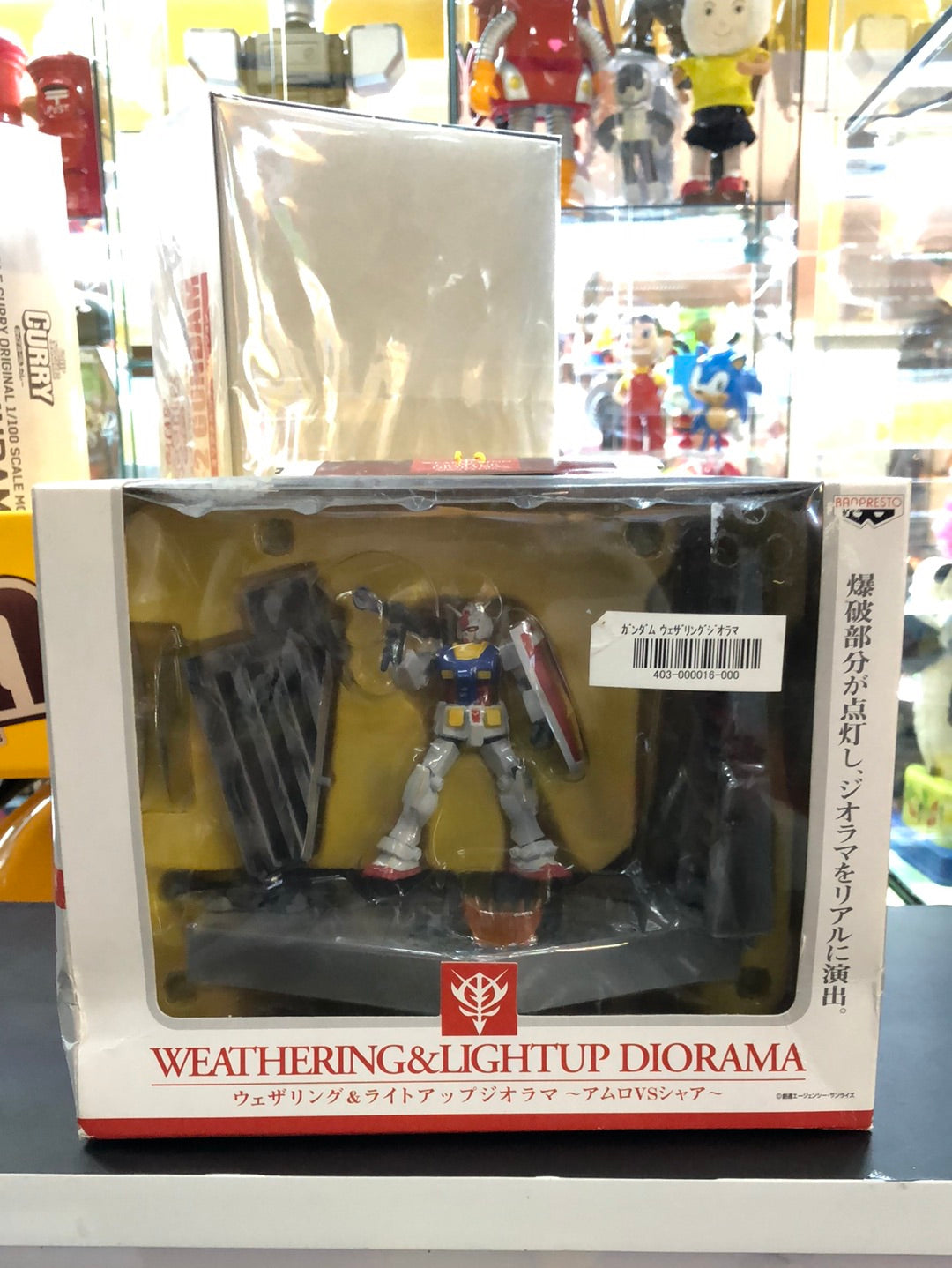 weathering and lightup diorama gundam