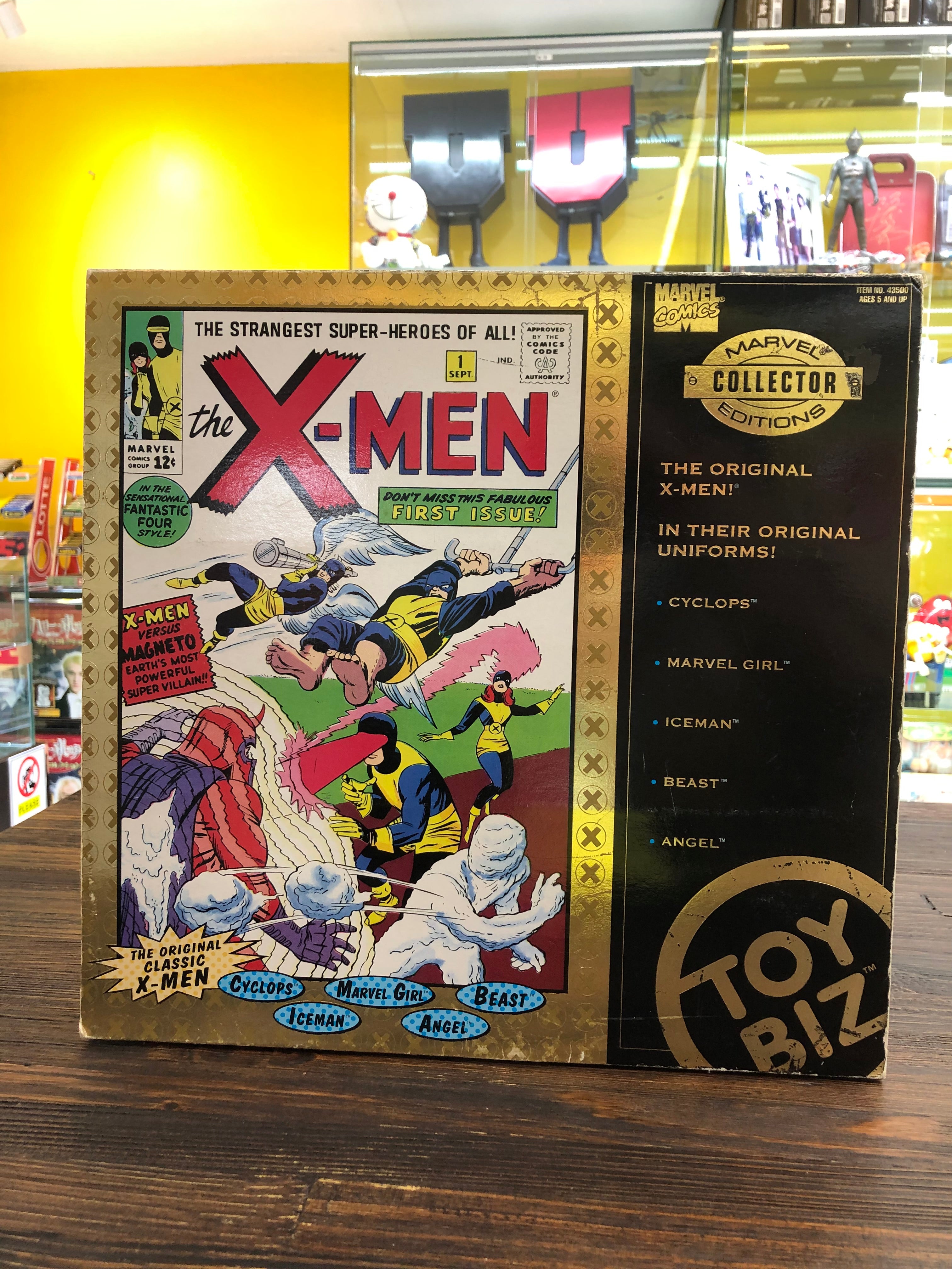 Marvel Comics Marvel Collector Editions The Original X-Men! in their Original Uniform 1997 Toy Biz