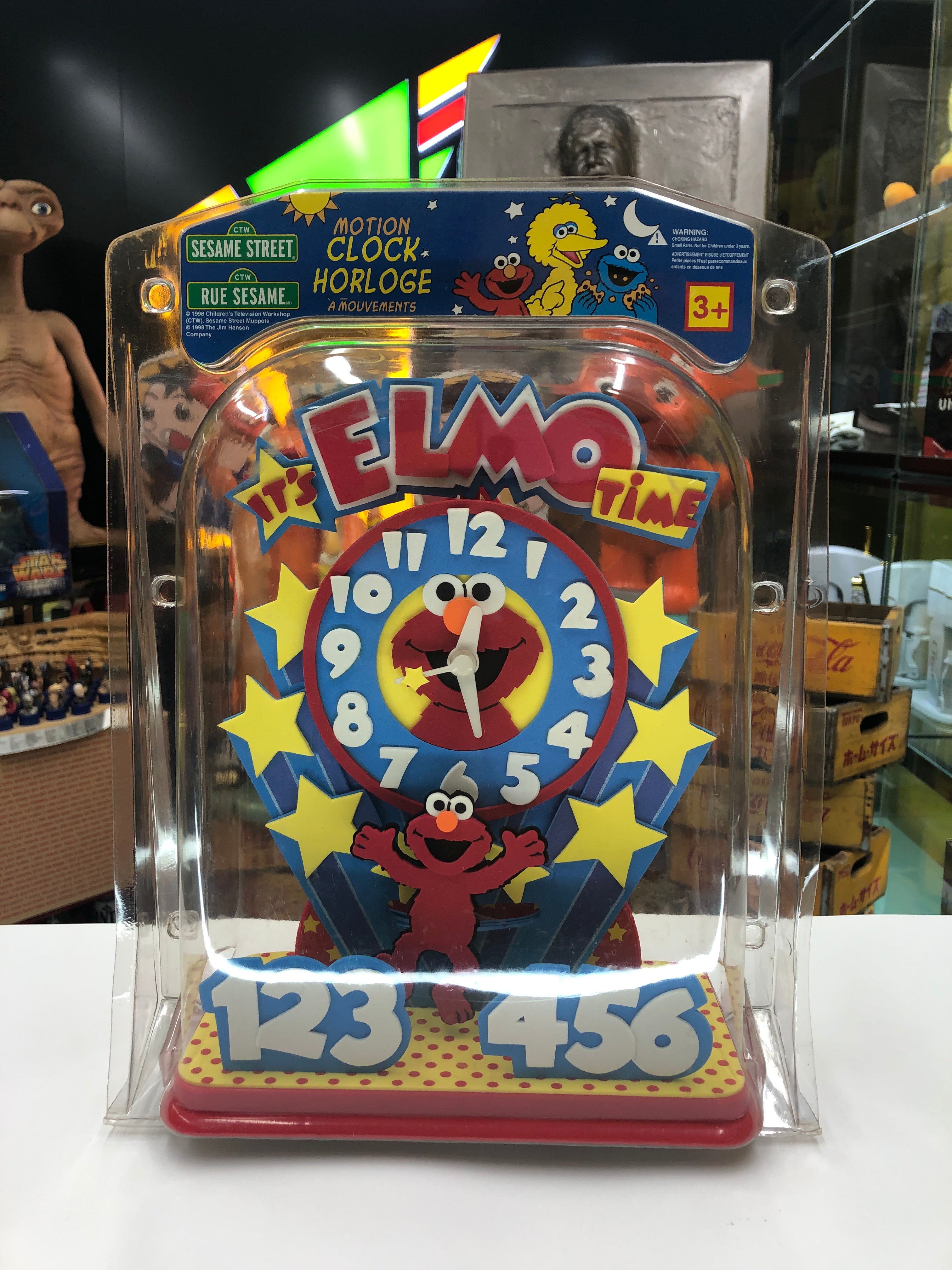 It’s Elmo Time Motion Clock Horloge 1998 Sesame Street