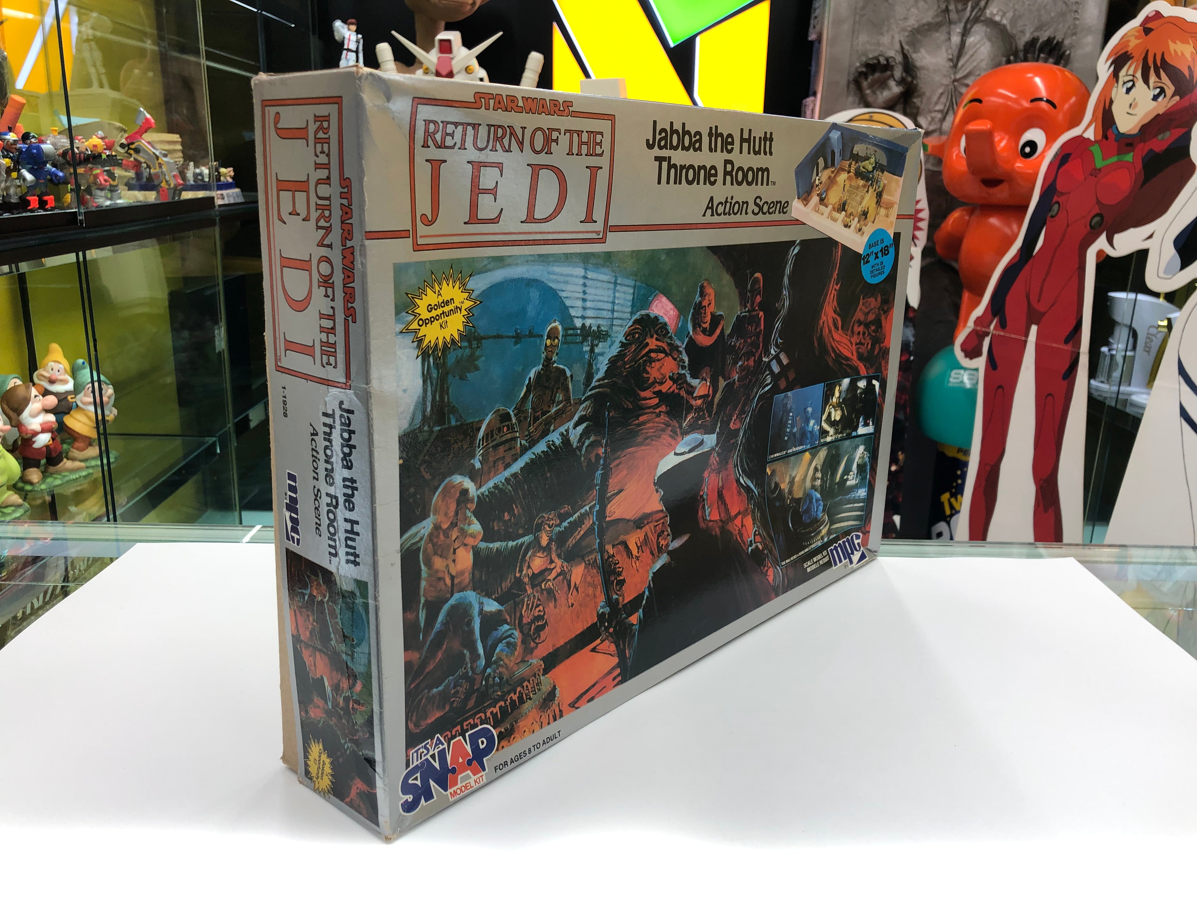 Star Wars Return of the Jedi Jabba the Hutt Throne Room Action Scene Model Kit 1983 Fundimensions