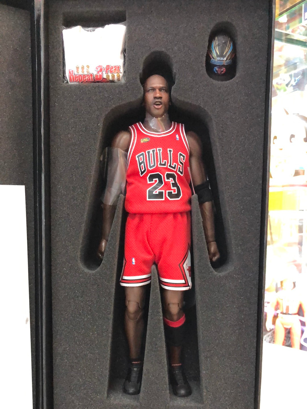 MICHAEL JORDAN ENTERBAY RARE 1/6 FIGURE ALL PIECES & ORIGINAL BOX LAST SHOT