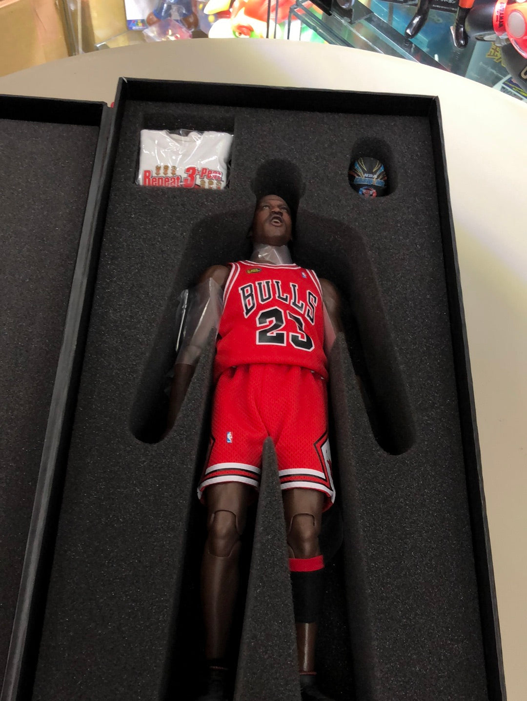 MICHAEL JORDAN ENTERBAY RARE 1/6 FIGURE ALL PIECES & ORIGINAL BOX LAST SHOT