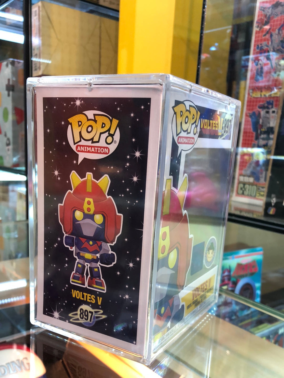 voltes v funko pop with magnetic acrylic