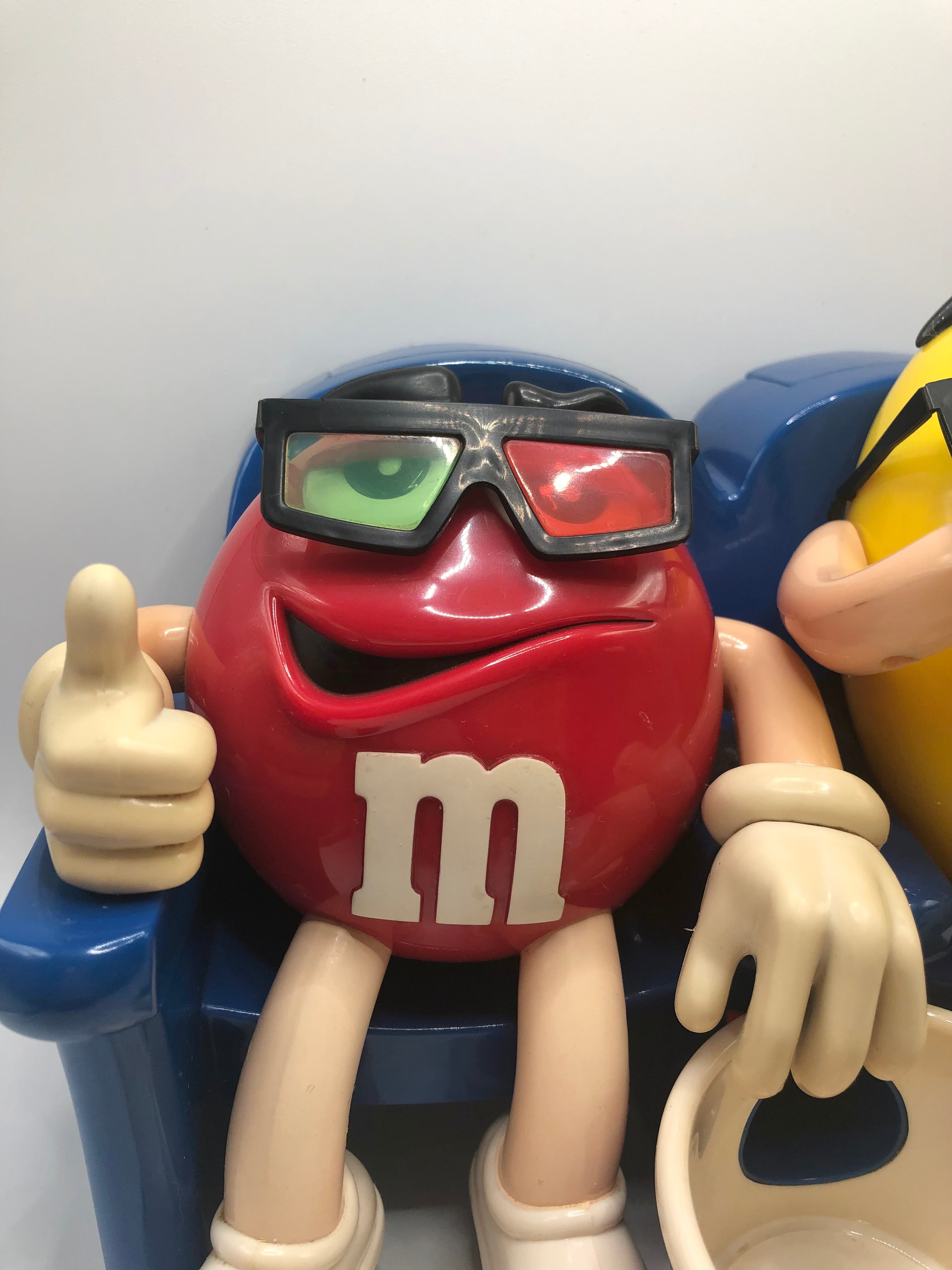 M&M’s 3D Movie Theater Guys Red and Yellow Chocolate Dispenser