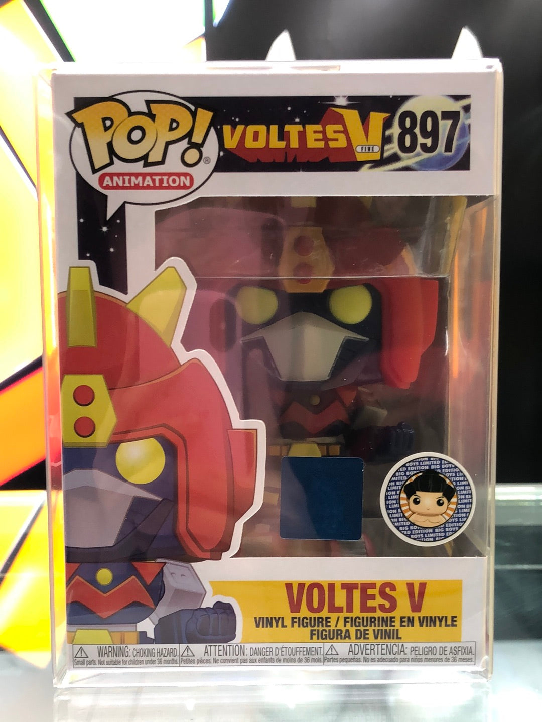 Voltes V funko Pop with boss protector