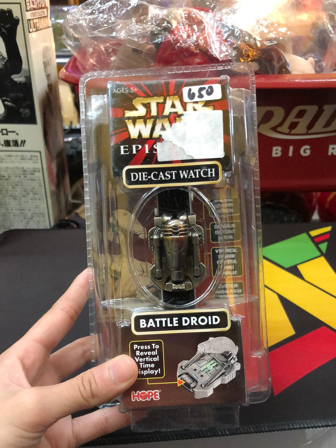 Star wars Die cast Watch Battle Droid