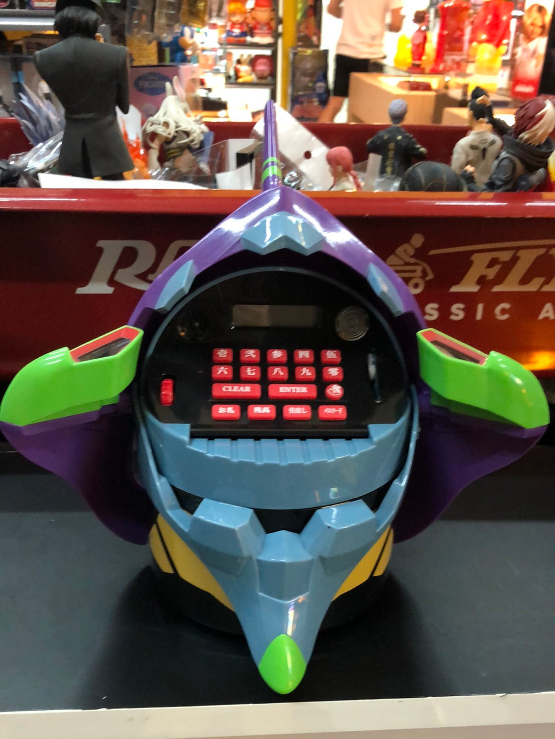 Evangelion 01 Head display clock and calculator Function