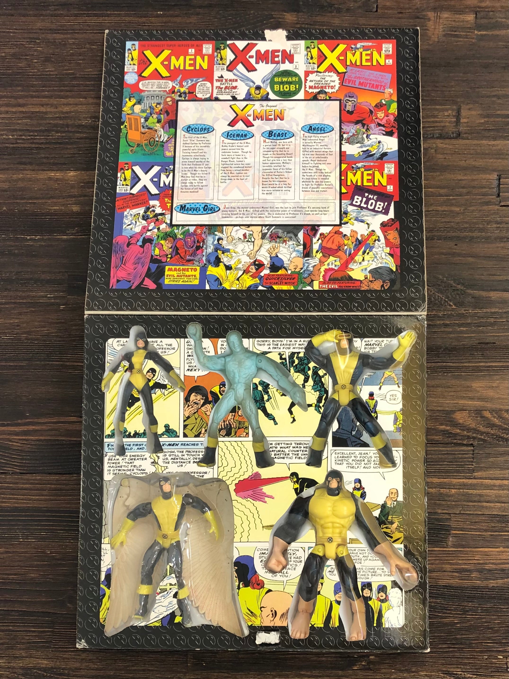 Marvel Comics Marvel Collector Editions The Original X-Men! in their Original Uniform 1997 Toy Biz