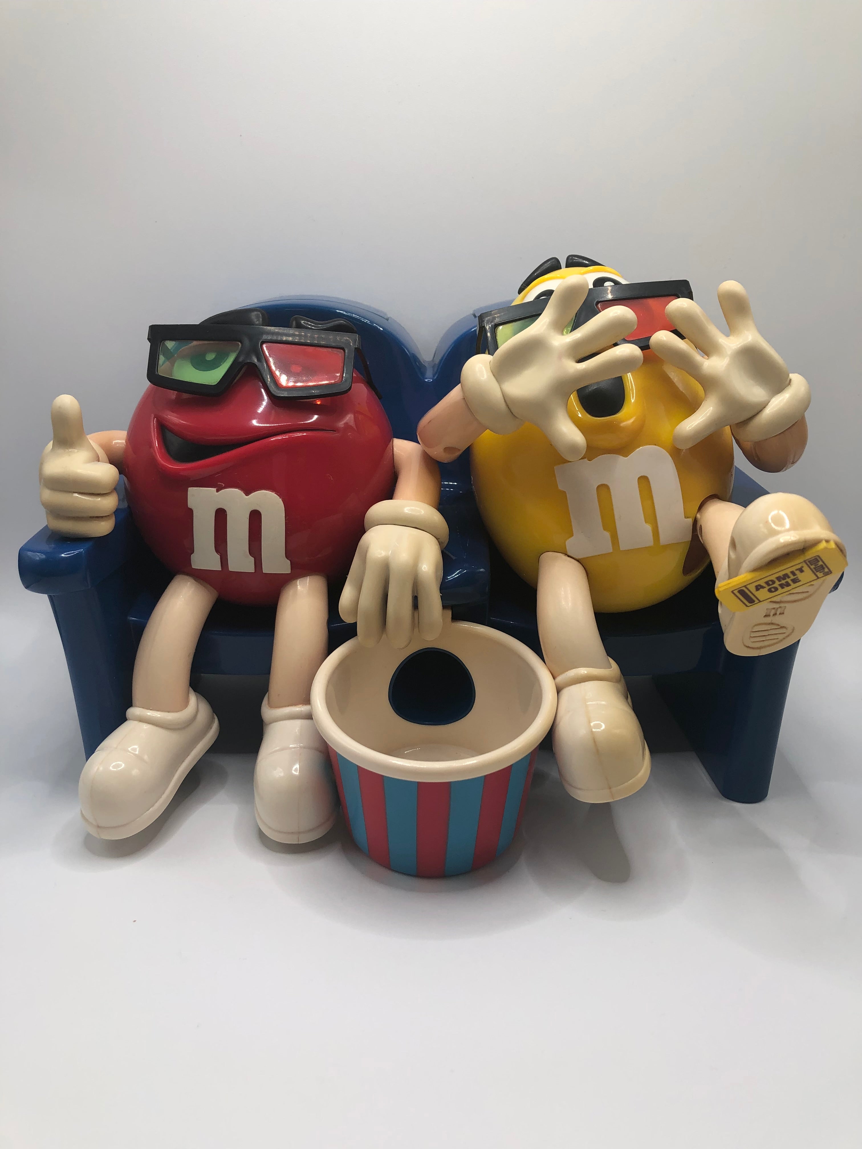 M&M’s 3D Movie Theater Guys Red and Yellow Chocolate Dispenser